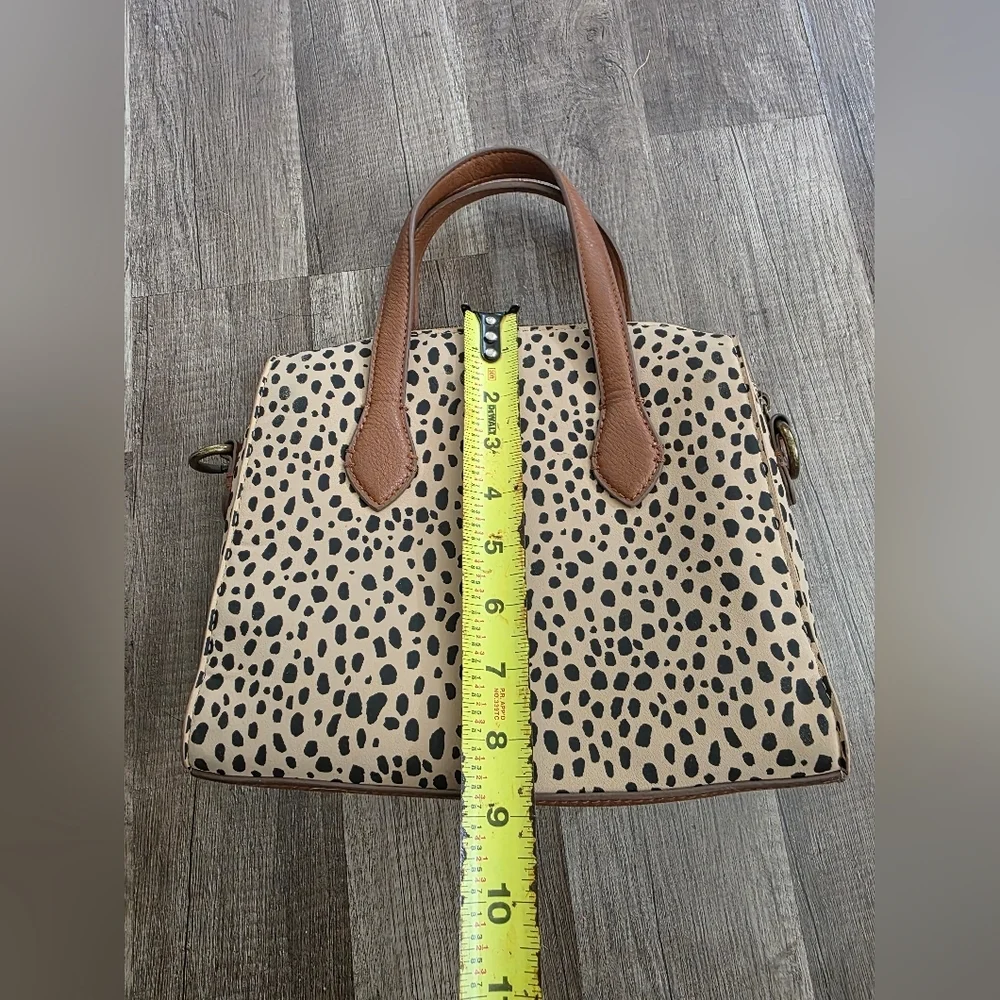 Universal Thread Target Leopard Animal Print Satchel Tan Crossbody Nano Boho